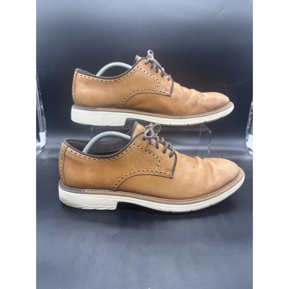 Cole Haan Shoes Mens 11 British Tan Leather Shoe Oxford Casual C34125 Grand 360